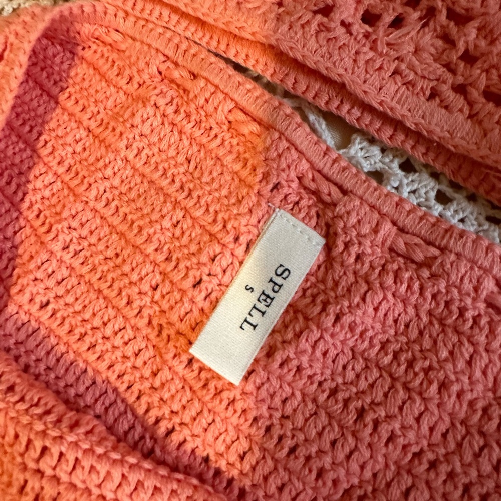 BNWOT Spell Let The Sunshine Crochet Set in Peach 🍑🌞 - Picture 10 of 12